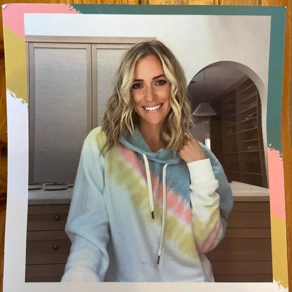 Kristin Cavallari X feat Retro stripe blanket hoodie XS - Picture 2 of 10